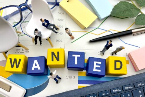 WANTED 人材募集や求人、リクルートのイメージ