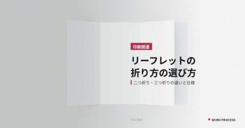三つ折りのリーフレットのイメージ